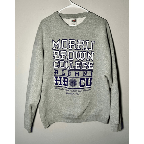 Vintage Morris Brown College Alumni HBCU Gray Crewneck Heavy Sweatshirt Sz XXL - Picture 1 of 9